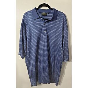 Bobby Jones Collection XL Blue Fine Cotton‎ Polo/Golf Shirt Italy